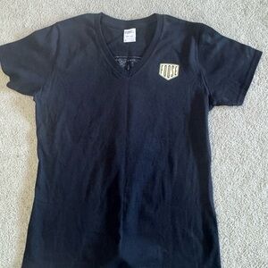 Chip Foose women’s black tee, medium, v-neck